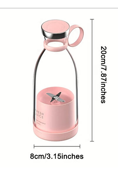 Generic 350ml Portable Electric Wireless Mini Fruit Blender Juicer - Perfect for On-the-Go