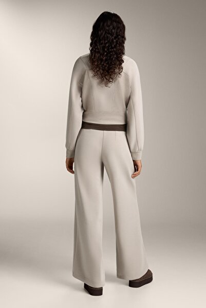 Oysho Yanları fitilli süper yüksek bel modal brushed pantolon