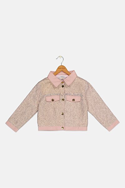 Overkids Kids Girl Textured Long Sleeve Jackets, Multicolor