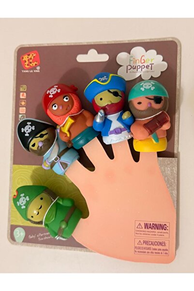 Generic Brand Pirates Finger Puppet Set 5 Pirate Toy Finger Puppet