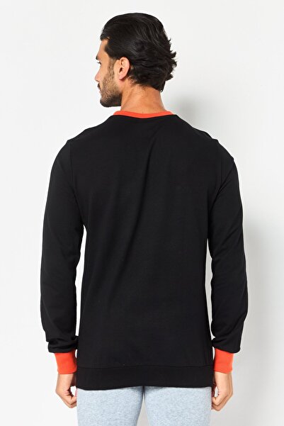 Puma Men Sportswear Fit One8 Long Sleeve Outdoor Sweatshirt, Black
