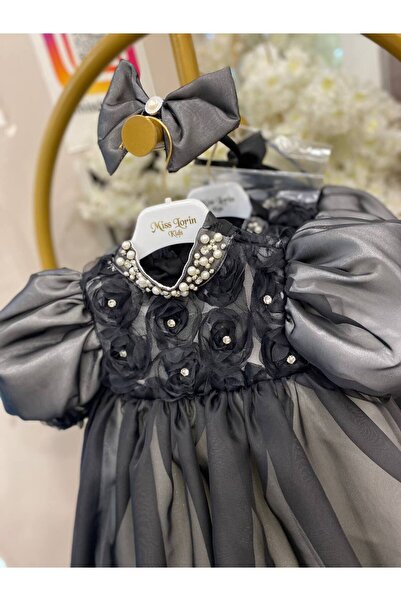 Miss Lorin Kids Stone-Detail Children's Evening Dress