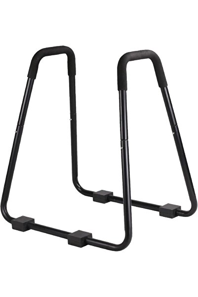 X MAXSTRENGTH Adjustable Parallel & Dip Push-Up Bars Set for Body Strength & Triceps, L-Sit (Random Color)