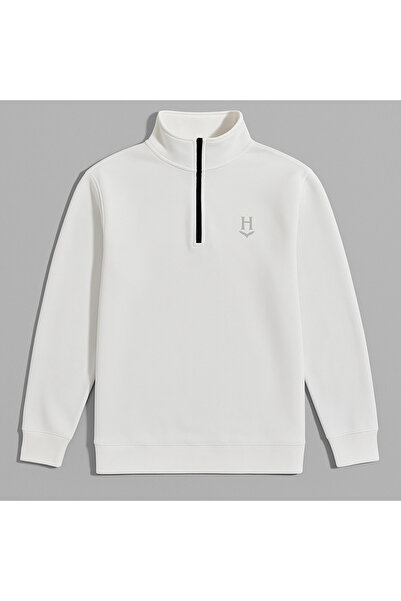 LEVEL HİGH Unisex Zippered Sweat Premium – Black / White Options Available