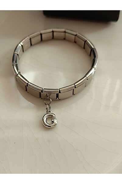 Kudi Italian Wristband with a Charm Bracelet Balloon Letter g