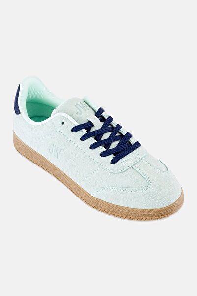JASON WU Women Brand Logo Lace Up Casual Shoes, Mint Green