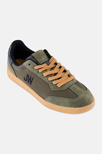 JASON WU Men Lace Up Sneaker Shoes, Dark Olive
