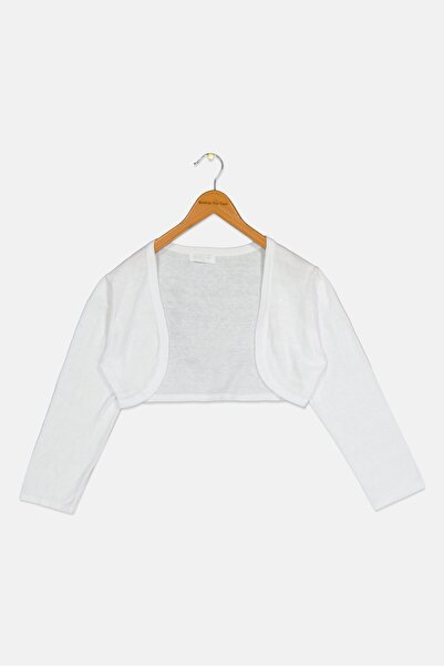 Overkids Kids Girl Knitted Cardigan, White