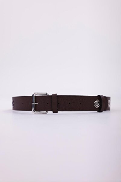 Desre Moda Sun Detailed Women's Belt Trouser Belt Jeans Belt Shirt Belt Coat Belt Dress Belt