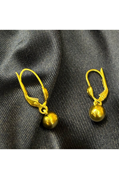 Arpaş 14 Ayar Sallantılı Top Küpe