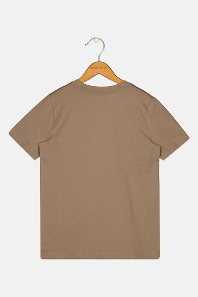 Puma Kids Boy Sportswear Fit Short Sleeve Outdoor T-Shirt, Brown