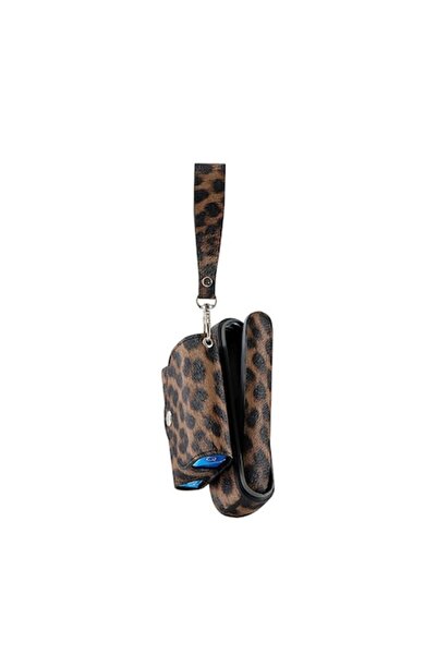 OEM IQOS Iluma Leopard Brown Case with Pocket — Shock & Scratch Protection, TPU+PU+PC