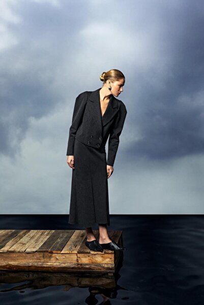 KAMEYA Kısa Form Kruvaze Ceket 26W50813