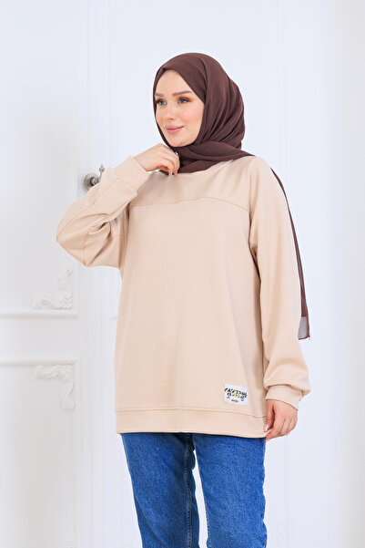 Kiremit Women's Modal Crew Neck Sweatshirt