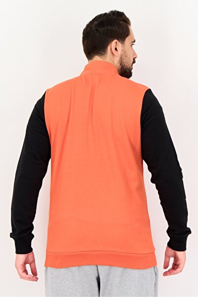 Puma Men Sportswear Fit One8 Long Sleeve Outdoor Full Zip Sweatshirt, Orange