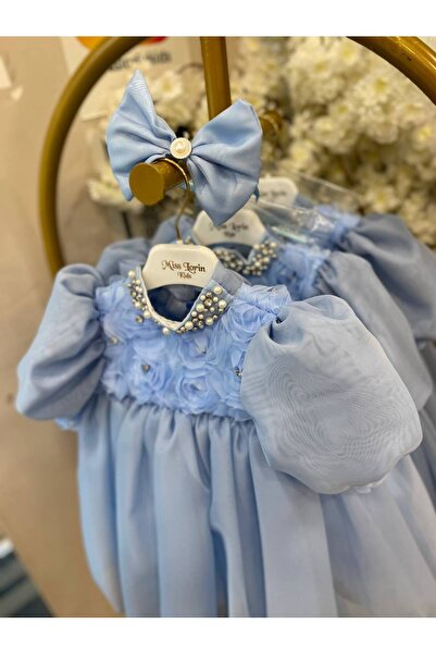 Miss Lorin Kids Stone-Detail Children's Evening Dress