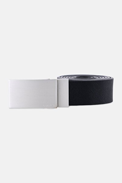 Calvin Klein Men Reversible Brand Logo Leather Belt, Black