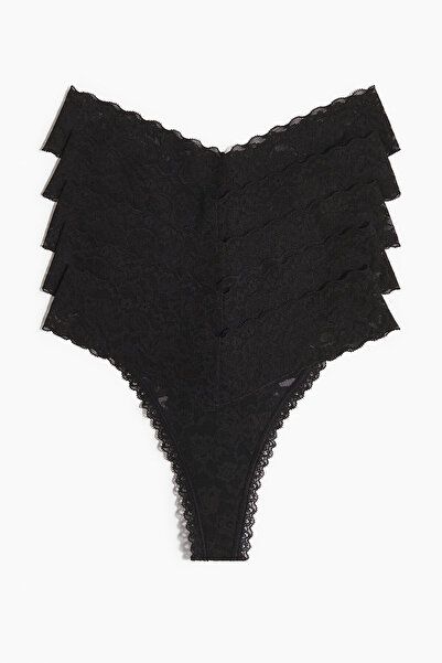 H&M 5'li Dantel Thong Külot