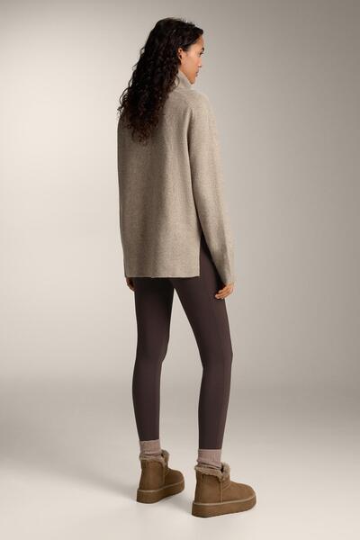 Oysho Oversize knit roll neck jumper