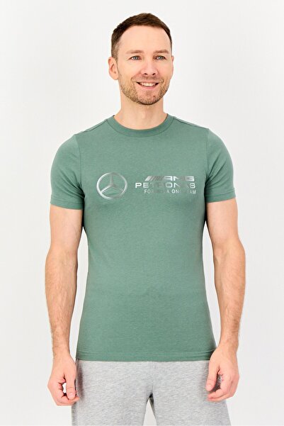 Puma AMG Motorsports x Men Sportswear Fit Short Sleeve Outdoor T-Shirt, Slate Green