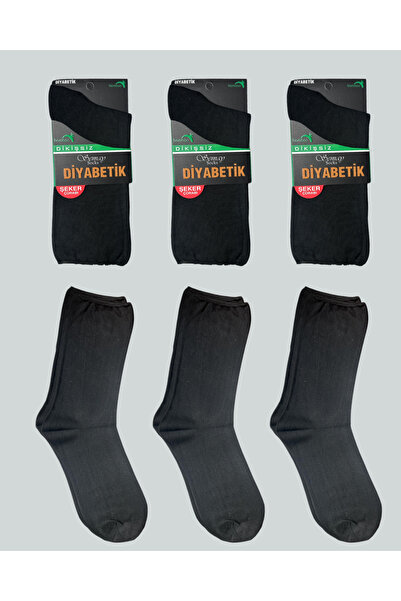 Semay Çorapları 3'lü Şeker Hastaları İçin Diyabetik Çorap