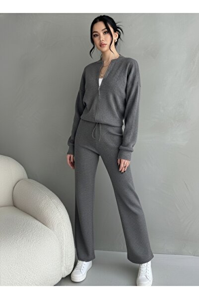 EYYE Kaşkorse Pantolon Bomber Ceket Kadın Alt Üst Takım