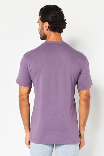 Puma Men Relaxed Fit Short Sleeve Outdoor T-Shirt, Purple