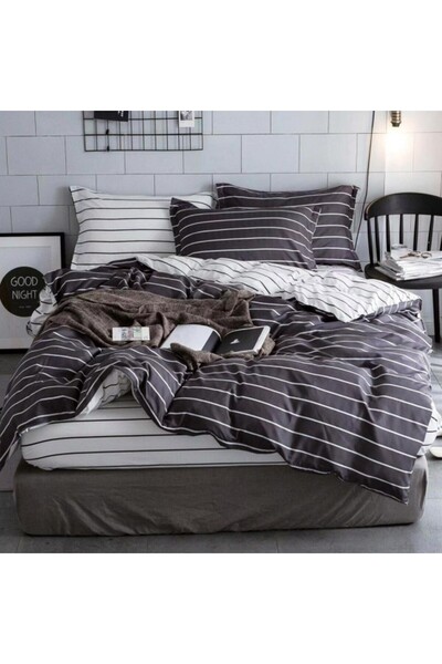 Pucioasa Double bed linen with elastic, satin cotton