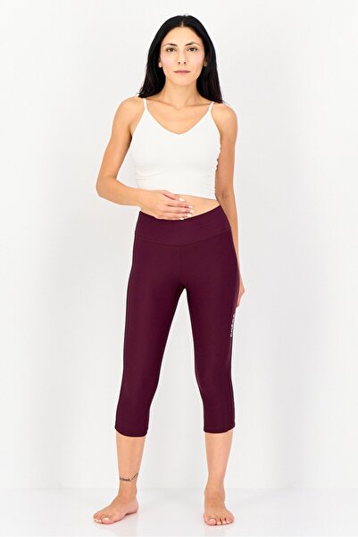 Coega Sunwear Women Plain Swimwear Leggings, Maroon