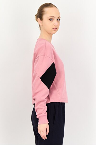 Puma Women Sportswear Fit Long Sleeve Outdoor Sweatshirt, Rose