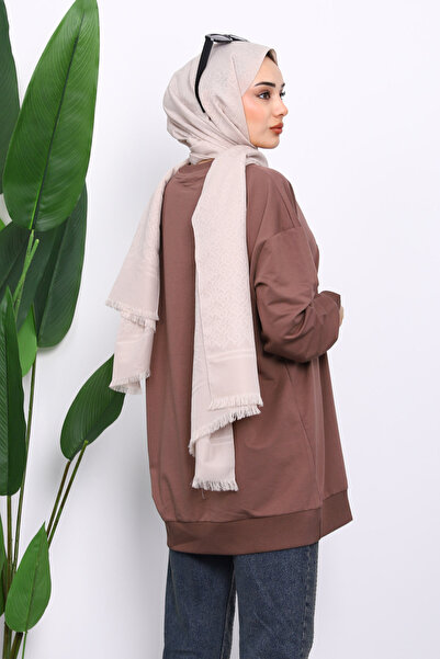 İmajButik Koyuv Mink Crew Neck Printed Sweat