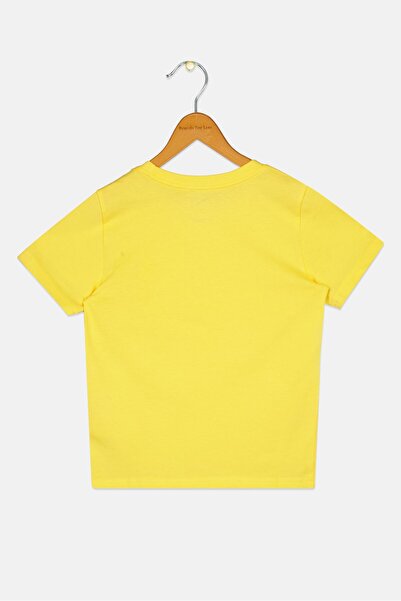 Puma Kids Boy Sportswear Fit Short Sleeve Training T-Shirt, Yellow