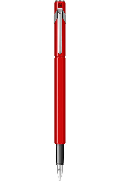 Caran d'Ache 849 Classic Line Red CT Stilou corp aluminiu, penita otel, rosu