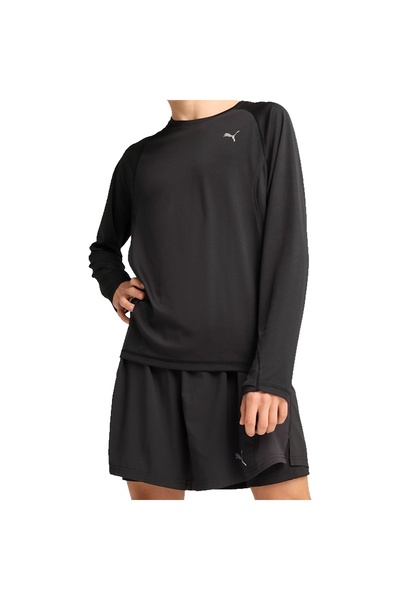 Puma Run Velocity Ls Tee (Poly) Men's Black Running T-Shirt