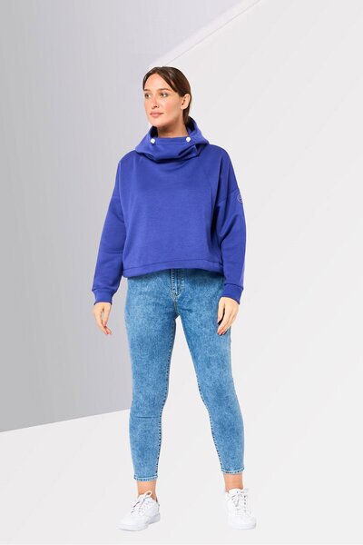 Napapijri Women Brand Logo Long Sleeve Hoodie, Purple