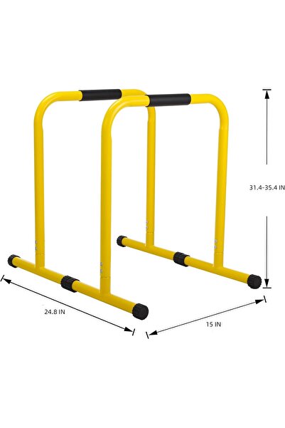 Hcosmy Home Dip/Parallette Bar — L-shaped Push-up & Gymnastics Handles for Strength Training
