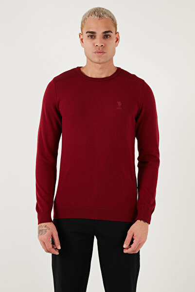 U.S. Polo Assn. U.S. Polo Cotton Slim Fit Logo Crew Neck Sweater Men's Sweater G081Sz0Tk2226959