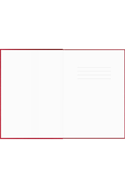 Caran d'Ache Notebook A5 Colormat-X Red - White Lined, 6 mm, 120 pages, 90 g/m², red