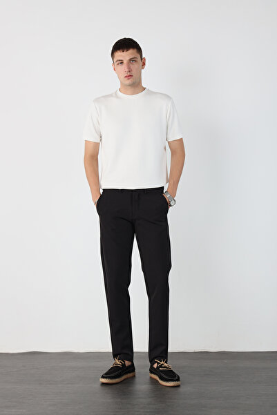 Mesfeno Hidden Waist Elastic Flexible Fabric Slim Fit Pants