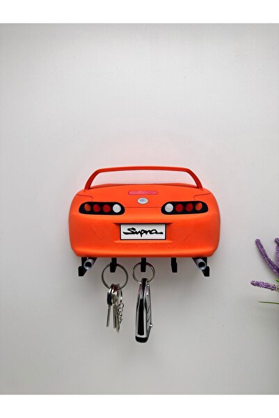 Butik 3D Printing Decorative Toyota Supra Rear Model Designed Keychain