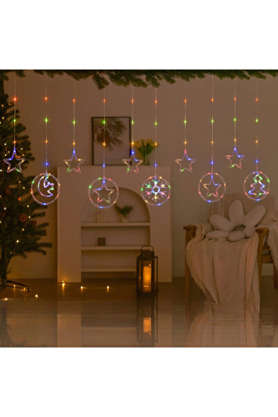 Amigo 10m Multicolor Christmas Curtain LED Lights