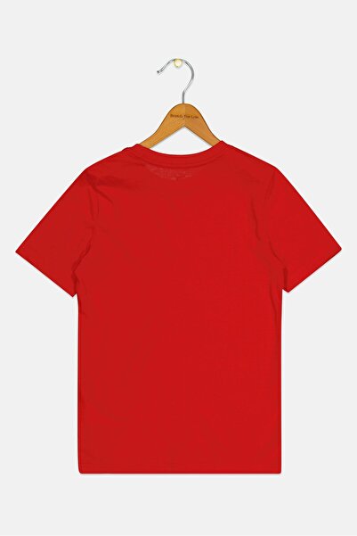 Puma Kids Boy Sportswear Fit Short Sleeve Outdoor T-Shirt, Red