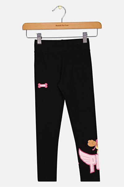 Puma x Paw Patrol Kids Girl Graphic Print Pull On Leggings, Black