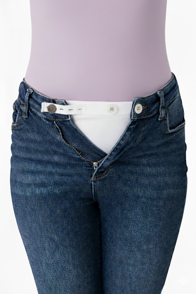 Arma Yıldız Maternity Pants Waist Extender – Women's Pants Extender, Right Button Compatible, Adjustable Apparatus