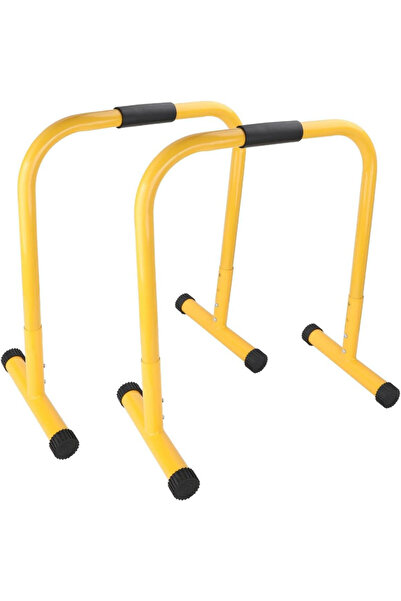 WENBO Winbo Fitness Parallette Bar - Dip & Push-Up Stand (Yellow)