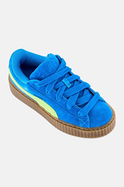 Puma x Fenty Kids Boy Creeper Phatty Lace Up Outdoor Shoes, Turquoise