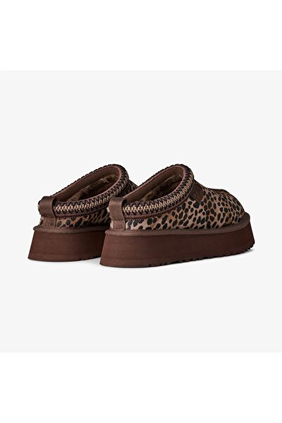 UGG Tazz Caspian Leopar Desenli Kadın Kahverengi Terlik