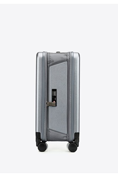 Wittchen Men's Expandable Polycarbonate Cabin Suitcase Gray Polycarbonate