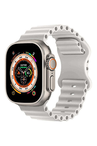 Casey Studios Ocean Loop Silicon Strap Apple Watch Ultra 2/Ultra/SE/9/8/7/6/5/4/3/2/1 - 42/44/45/49MM, White