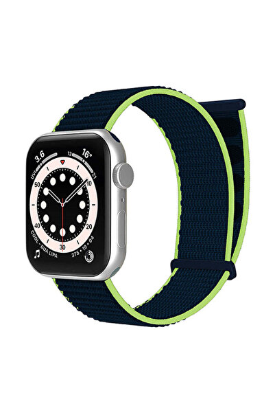 Casey Studios Curea Nylon Apple Watch SE/9/8/7/6/5/4/3/2/1 - 38/40/41MM, Ajustabila, Albastru